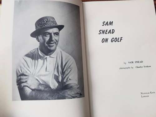 Sam Snead on Golf. First Edition, by Sam Snead