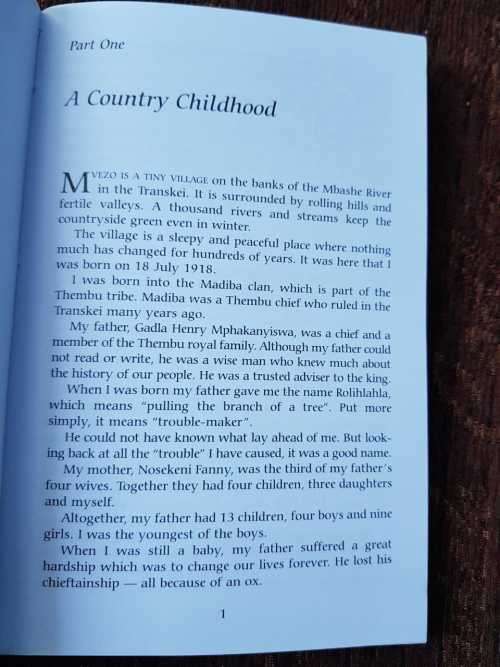 Long Walk to Freedom, Nelson Mandela
