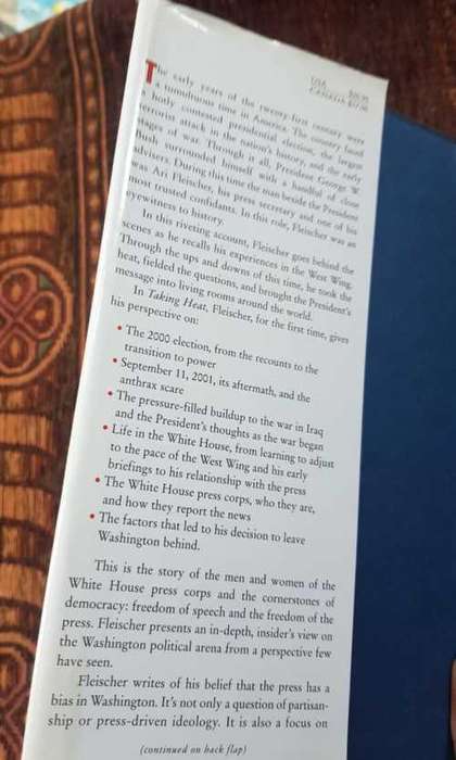 Taking Heat, First Edition by Ari Fleischer