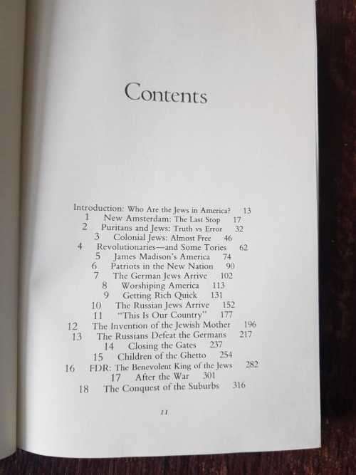 The Jews in America, First Edition by Arthur Hertzberg