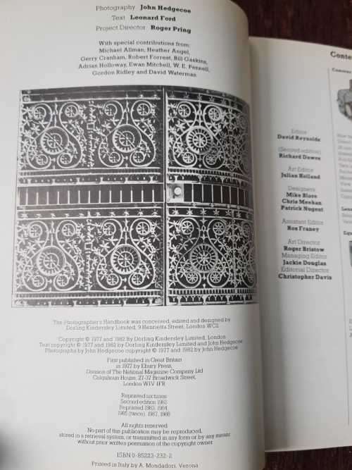 The Photographers Handbook, by John Hedgecoe