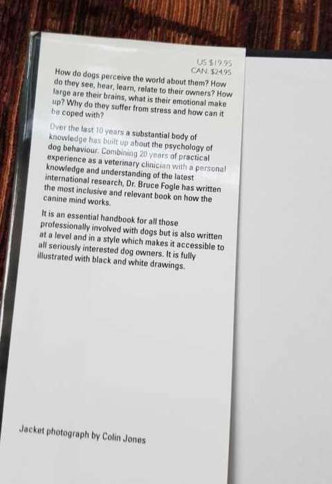 The Dogs Mind, First Edition by Bruce Fogle DOGS