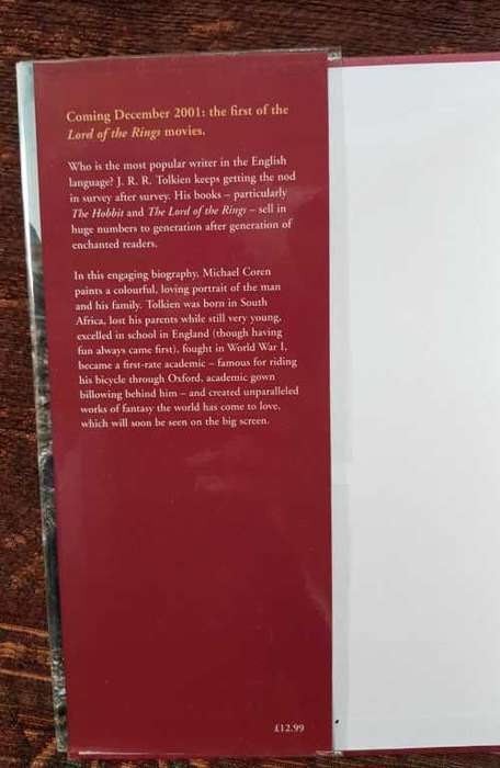 J. R. R. Tolkien, First Edition by Michael Coren