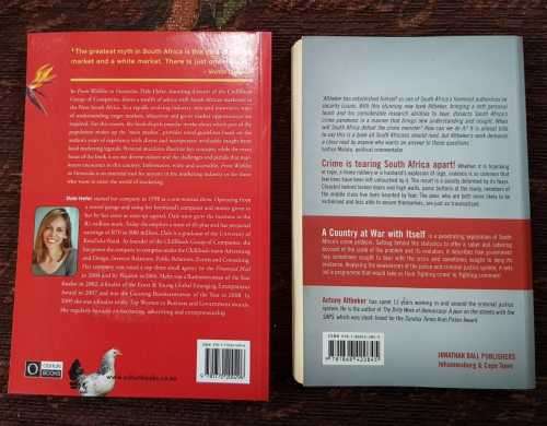 From Witblits to Vuvuzelas, SIGNED copy AND A Country at War with Itself, First Editions