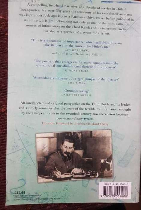 Hitler Book, First Edition by Henrik Eberle and Mathias Uhl.