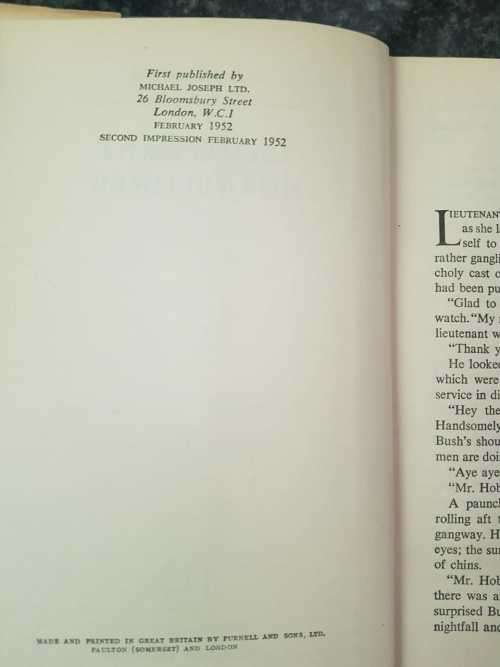 Lieutenant Hornblower, First Edition by C.S. Forester