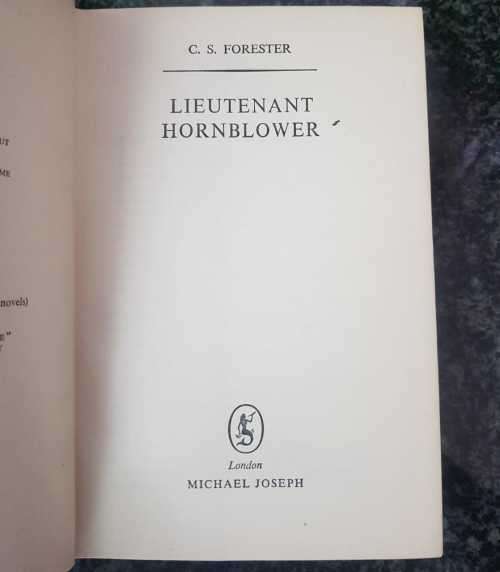 Lieutenant Hornblower, First Edition by C.S. Forester