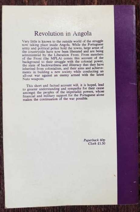 Revolution in Angola, First Edition by  members of the liberation front