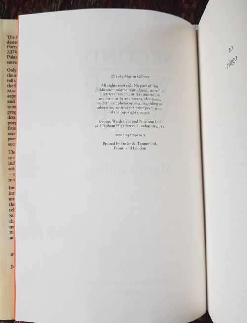 A History of the English Speaking People AND The Second World War