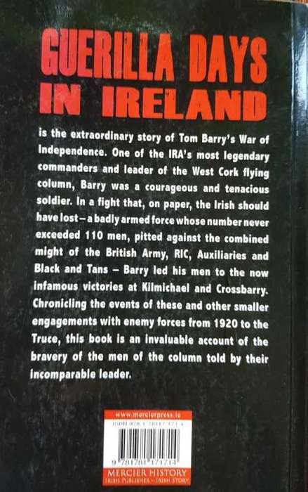 IRA - Guerilla Days in Ireland  - First Edition - Tom Barry