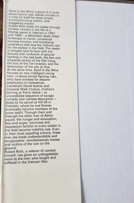 Sand in the Wind, First Edition by Robert Roth