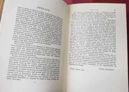 The Highlands of Scotland by Hugh Quigley, the face of Britain. First Edition 1936