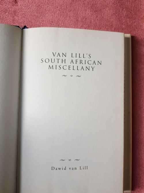 Anton Rupert and Van Lills South African Miscellany