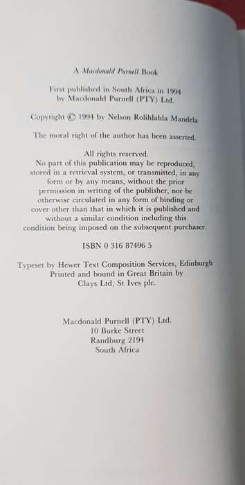 MANDELA FIRST EDITION