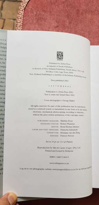 ISMAIL MEER A FORTUNATE MAN FIRST EDITION MANDELA FOREWORD