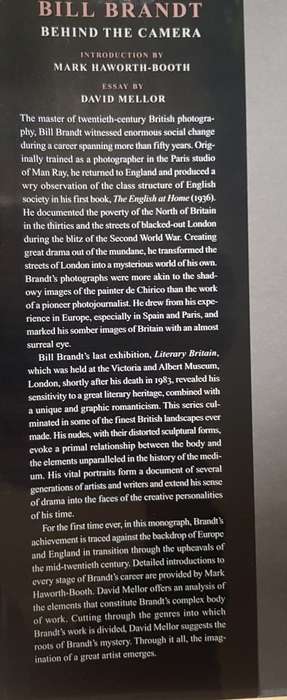 Bill Brandt Behind the Camera Collectable photography
