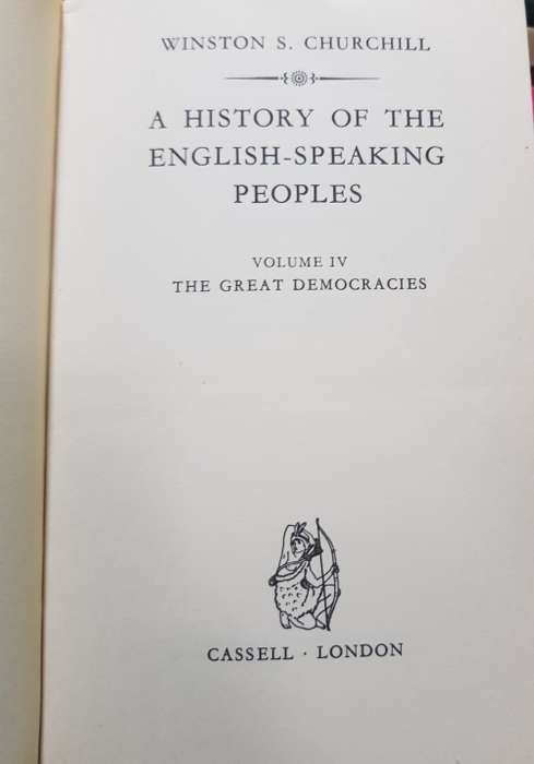 Churchill History of the English Speaking Peoples 4 Volumes 1 to 4 complete set