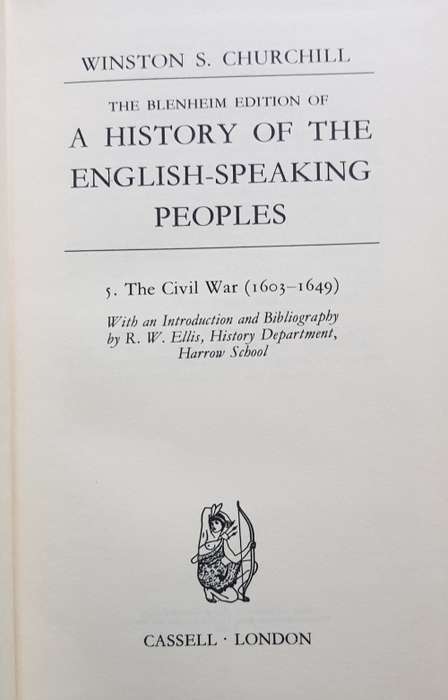 Churchill History of the English Speaking Peoples 4 Volumes 1 to 4 complete set