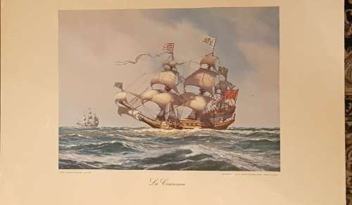 ADOLF BOCK KONSTMAPP famous sailing ships