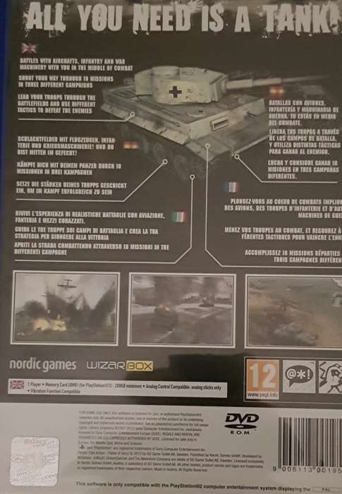 Panzer Elite Action fields of glory PLAYSTATION