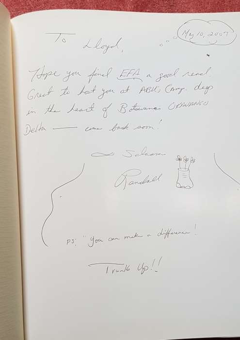 Signed First Edition Africana Elephants For Africa Rare