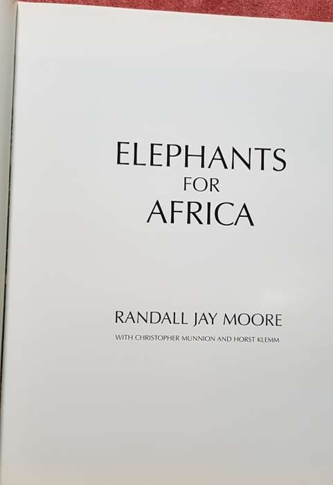Signed First Edition Africana Elephants For Africa Rare