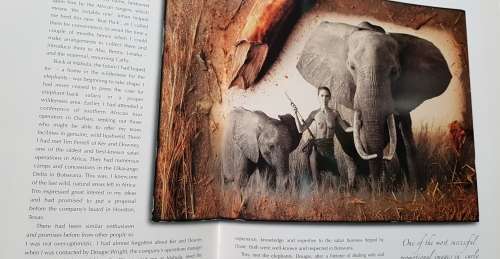 Signed First Edition Africana Elephants For Africa Rare