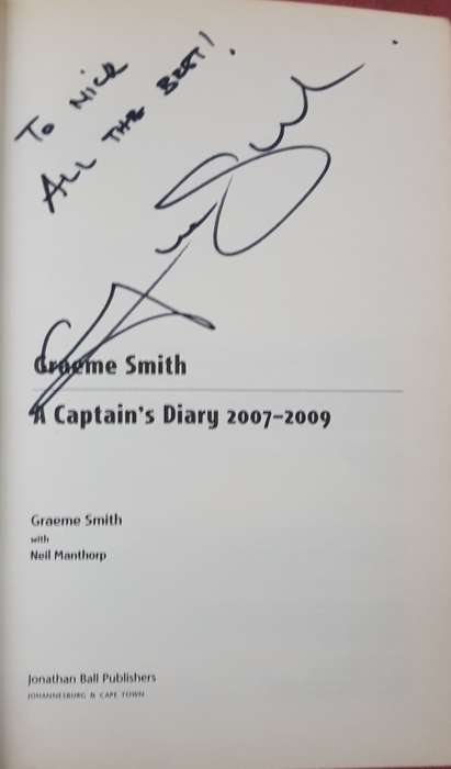 GRAEME SMITH A Captains Diary 2007-2009 SIGNED