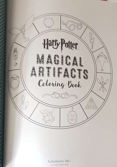 Harry Potter and the Deadly Hallows AND Harry Potter Magical Places and Characters Colouring Book