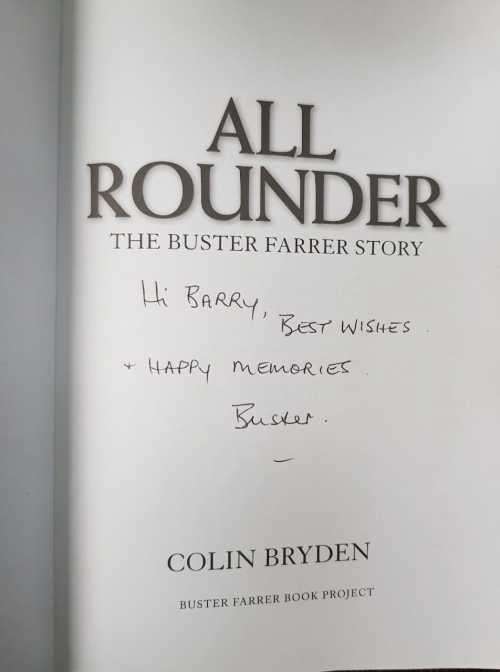 CRICKET - Both books signed !  In Black and White AND All Rounder