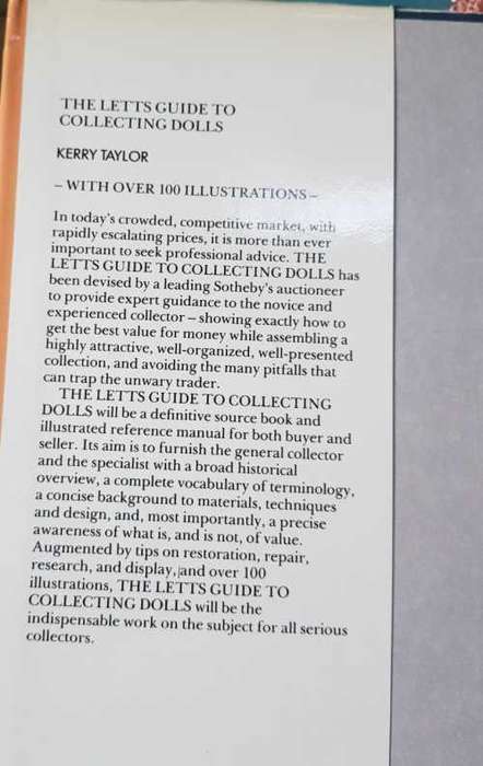 Doll Collecting, First Edition- The Letts Guide to collecting dolls by Kerry Taylor
