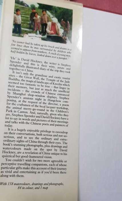 China Diary Stephen Spender and David Hockney.  158 watercolours, drawings and photographs