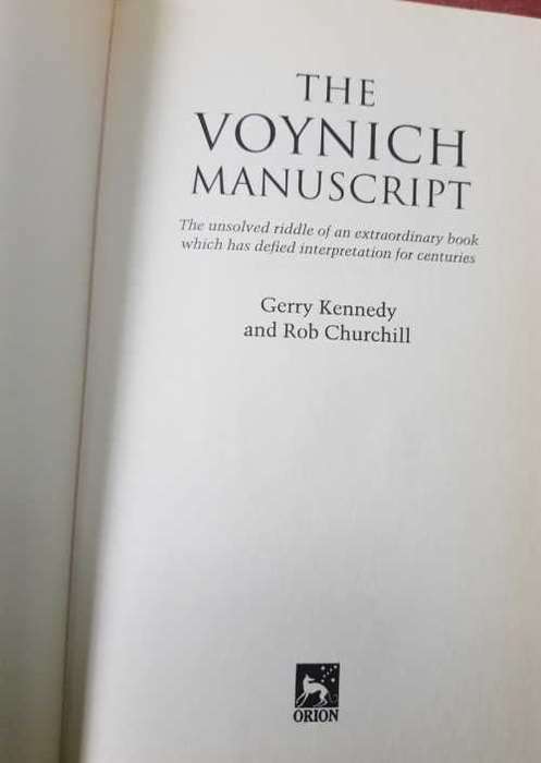 Schoonerman AND Voynich Manuscript