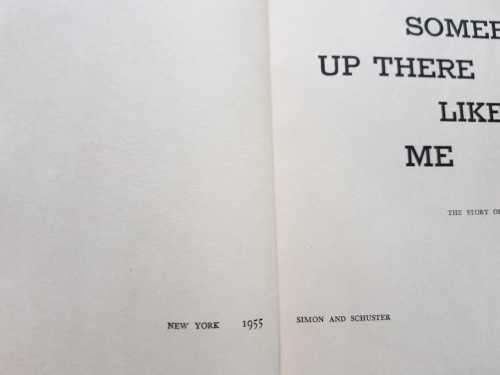 Rocky Graziano Somebody up there likes me Boxing First Edition