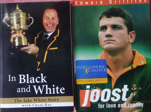 Signed Rugby Jake White AND Joost For Love and Money, First Editions Springboks