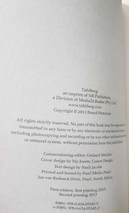 God Spies and Lies and In the Driving Seat signed by Brand Pretorius
