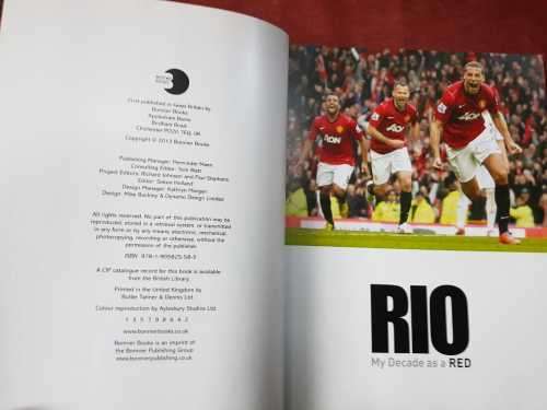 Rio Ferdinand My Decade as a Red foreword by Sir Alex Ferguson