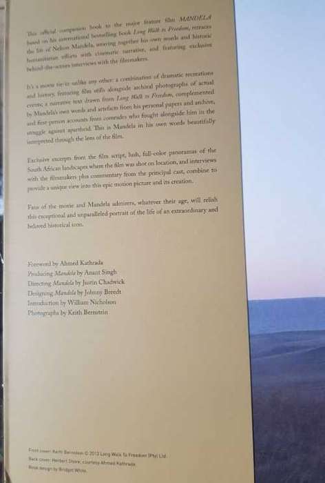 Mandela signed and inscribed by Anant Singh - coffee table book