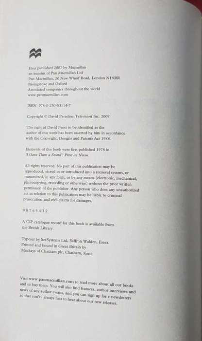 Frost Nixon by David Frost