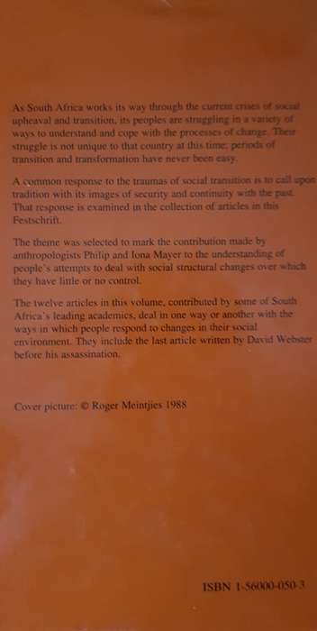 Tradition and Transition in South Africa: Festschrift for Philip and Iona Meyer