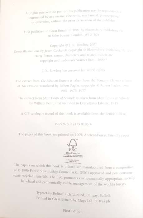 Harry Potter Philosopher's Stone Joanne Rowling, AND three more Harry Potter books AND PRINT MARVEL