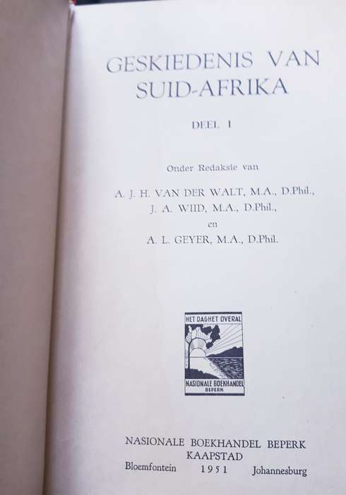 Geskiedenis van Suid-Afrika Deel I en II (1951)