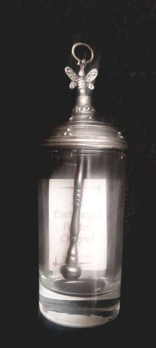 PEWTER HONEY JAR