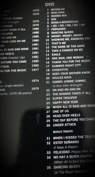 ABBA The Definitive Collection 2 CDs & 1 DVD Abba Greatest Hits Box Set