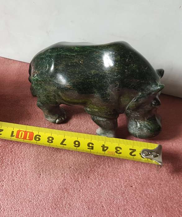 Hippo In Green Opal