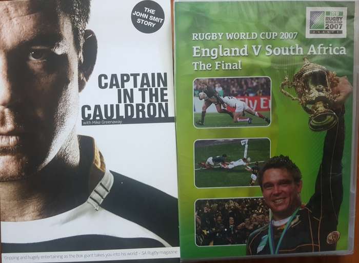 Captain in the Cauldron Signed by John Smith & Mike Greenaway AND Rugby World Cup Final 2007