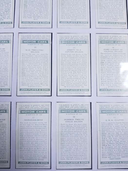 Vintage Cars Antiques & Collectable Cigarette Cards Motor Cars C 1936 Vintage Cars