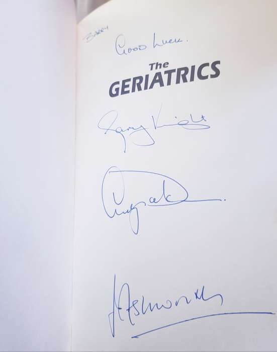 The Geriatrics Gary Knight Andy Dalton John Ashworth by Lindsay Knight