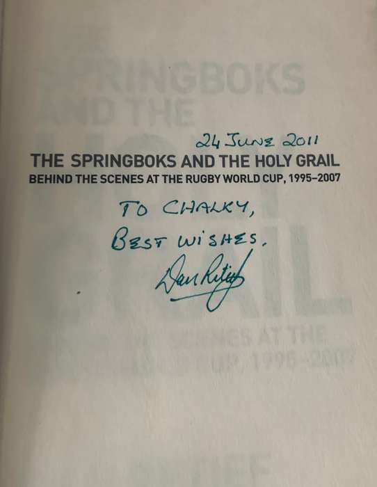 Signed Springboks Holy Grail Rugby