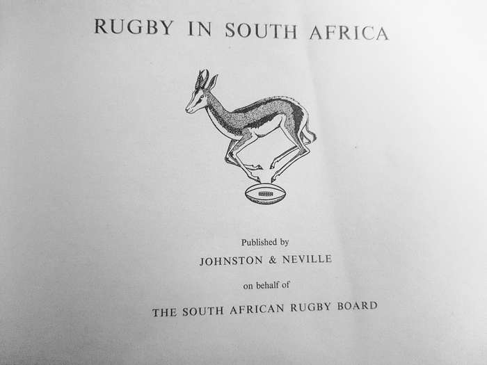 SPRINGBOKS RUGBY IN SOUTH AFRICA 1964 RUGBY SPRINGBOKS